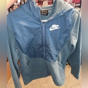 Blue Nike zip up jacket sweatshirt boys XL